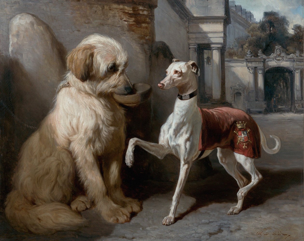Rich and Poor by Alfred De Dreux