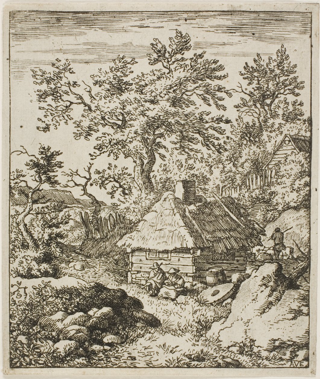 Landscape with a Millstone by Allaert van Everdingen