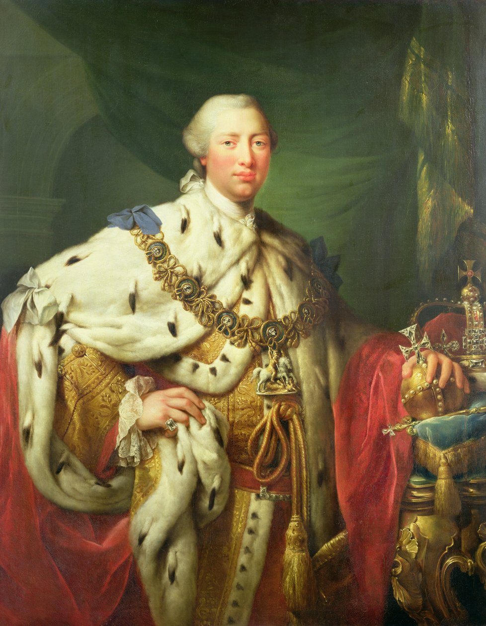 Portrait of George III in His Coronation Robes, c.1760 by Allan Ramsay