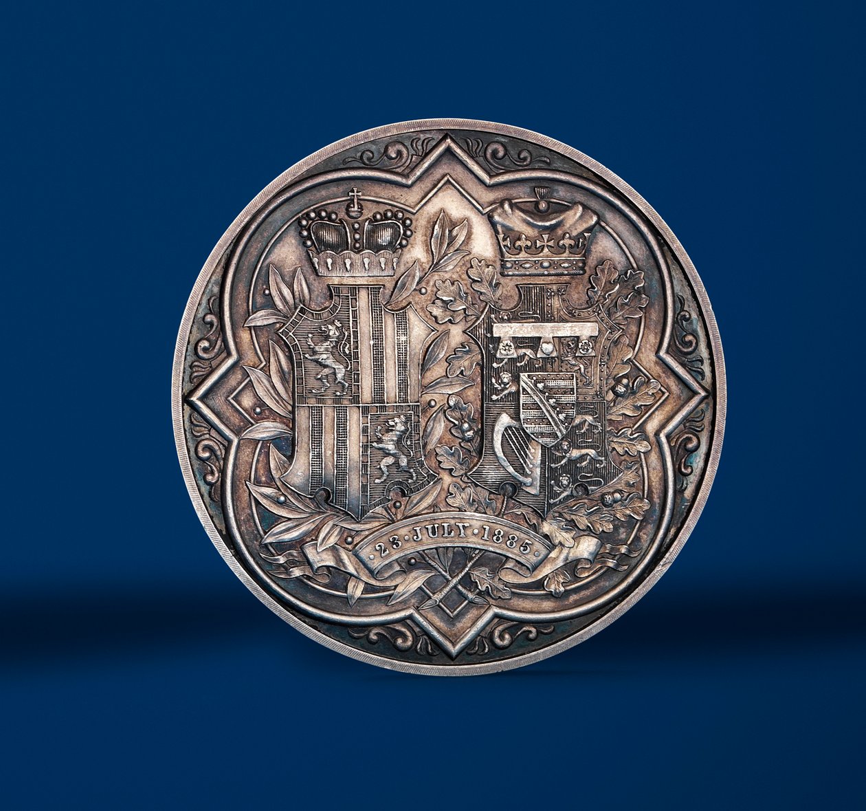 Medal Commemorating the Marriage of Princess Beatrice and Prince Henry of Battenberg, 1885 by Allan Wyon