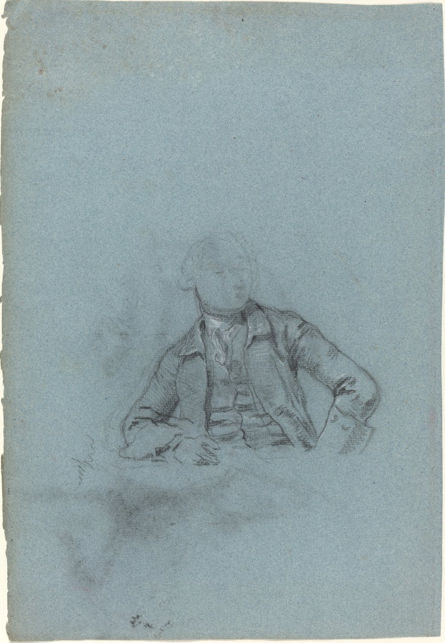Study of a Seated Man by Allan Ramsay