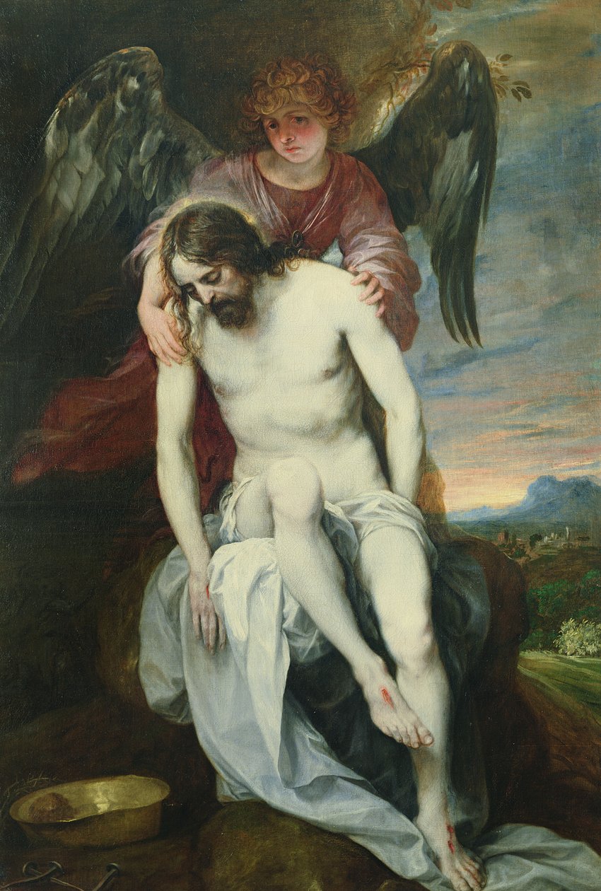 Dead Christ Supported by an Angel by Alonso Cano