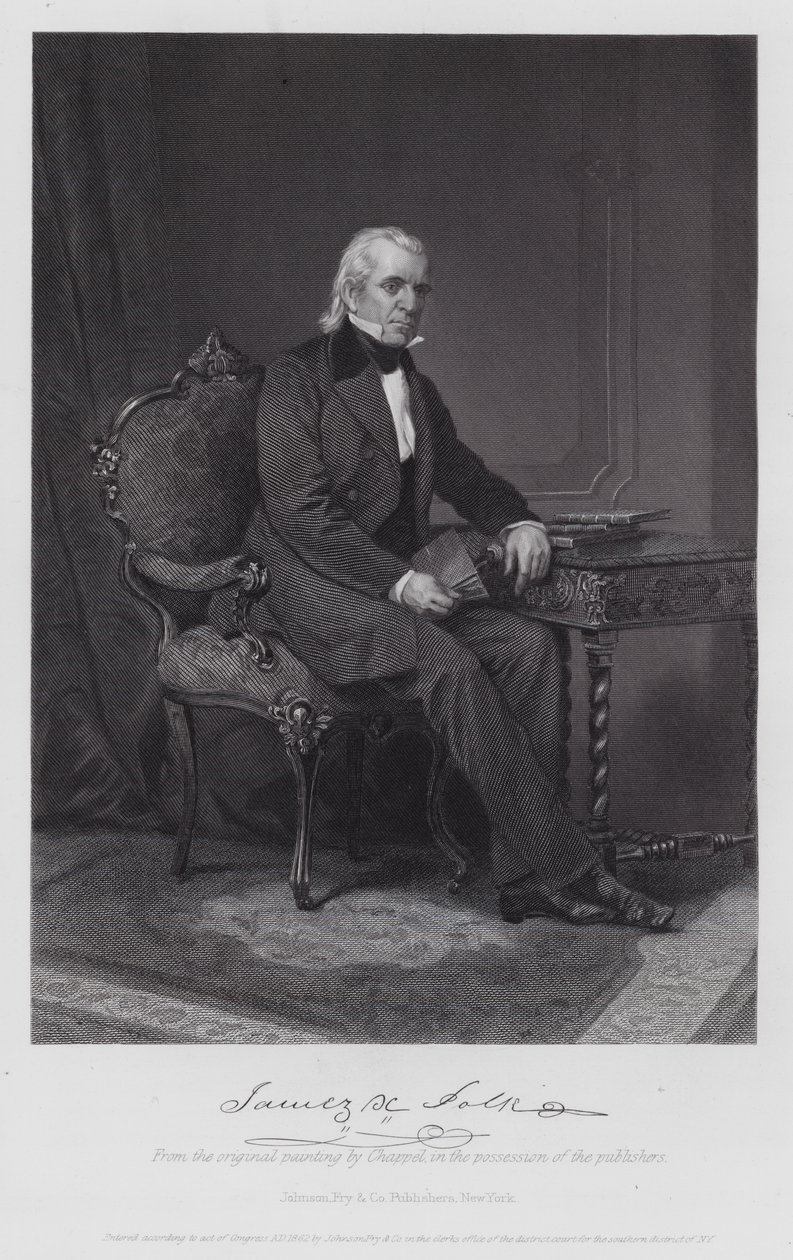 James Knox Polk by Alonzo (after) Chappel