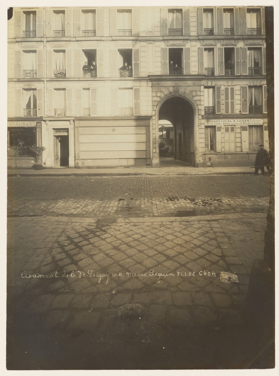 View of the Building Externally by Alphonse Bertillon