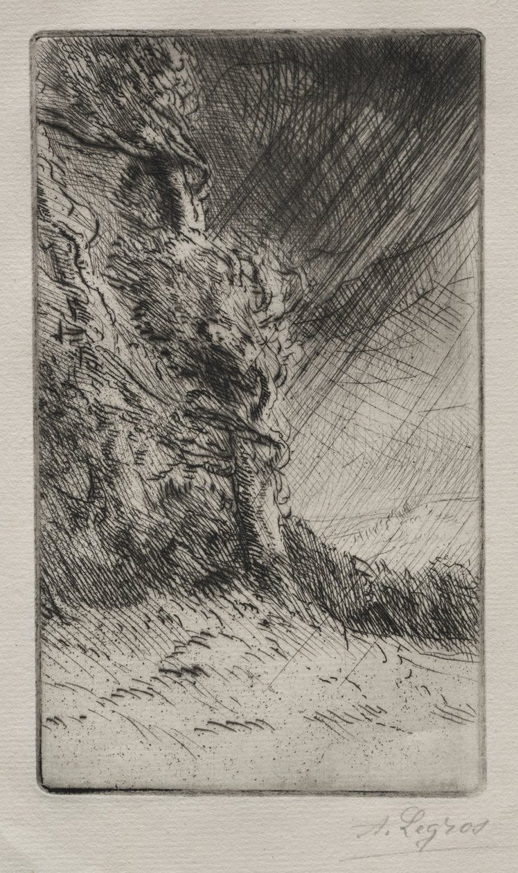 A Gust of Wind by Alphonse Legros