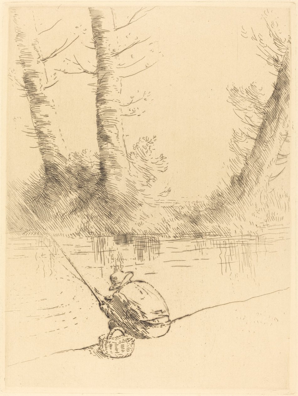 Angler by Alphonse Legros
