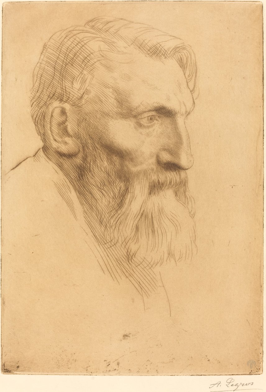 Auguste Rodin by Alphonse Legros