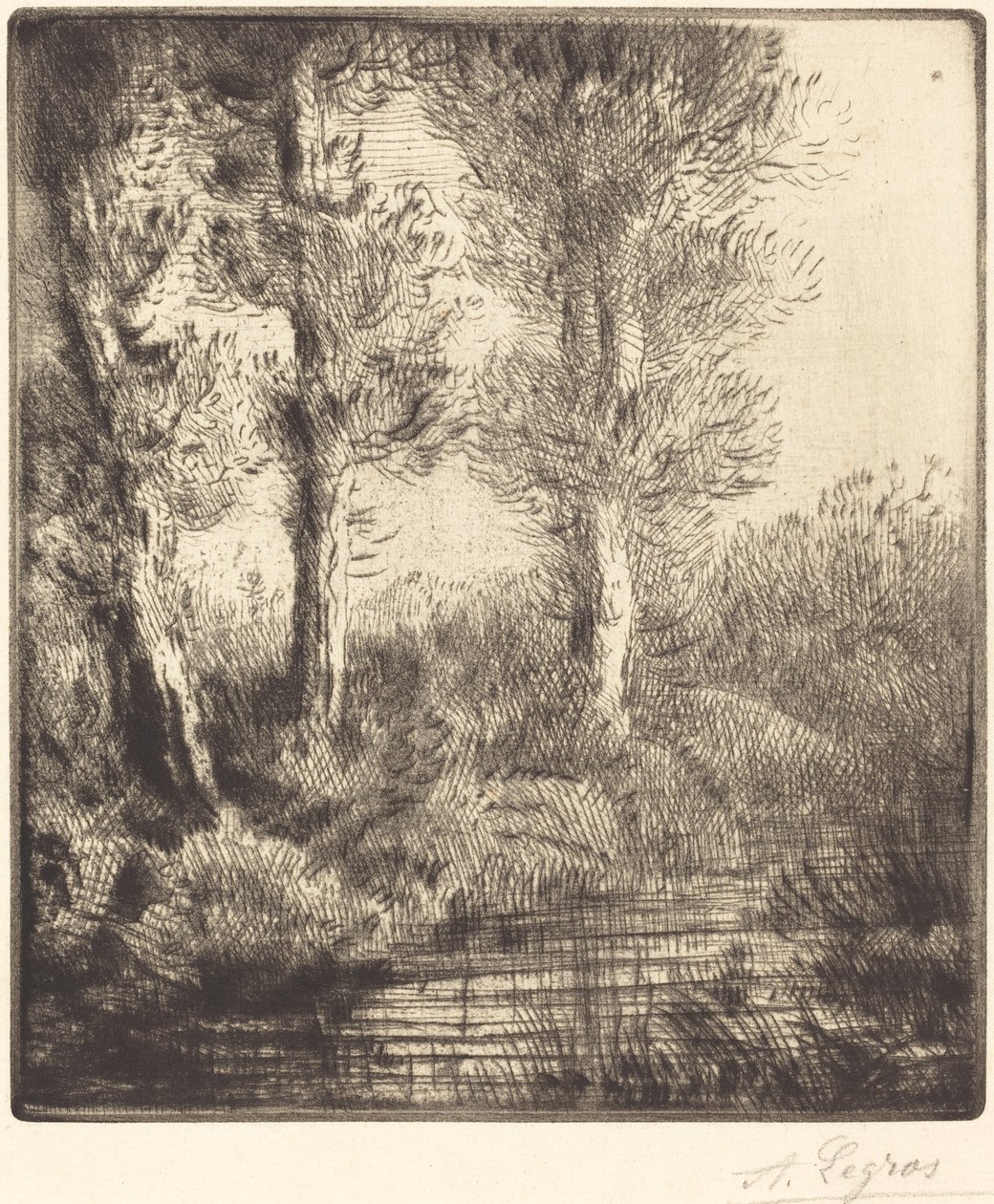 Banks of the Saint-Pre by Alphonse Legros