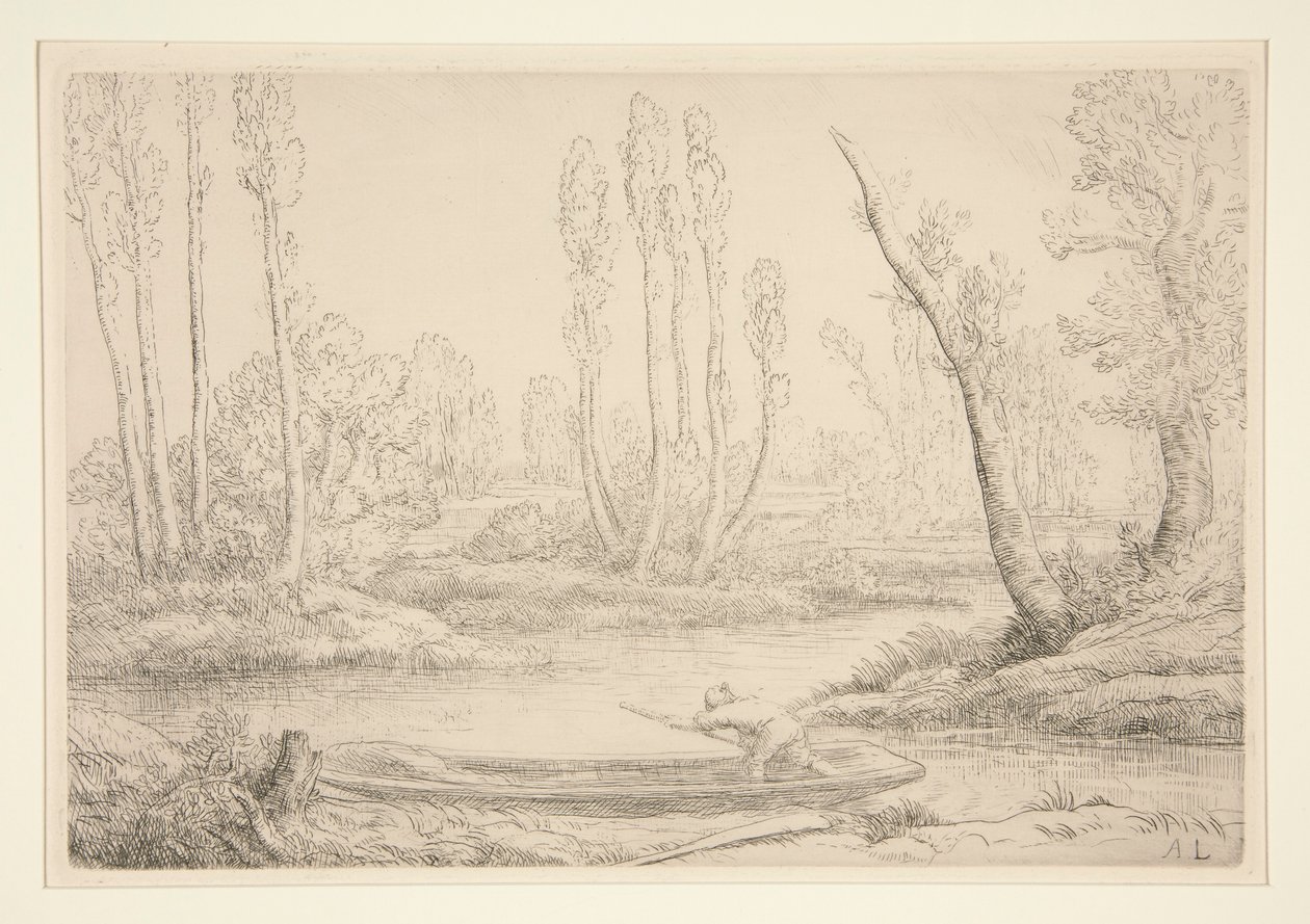Banks of the Somme near d by Alphonse Legros