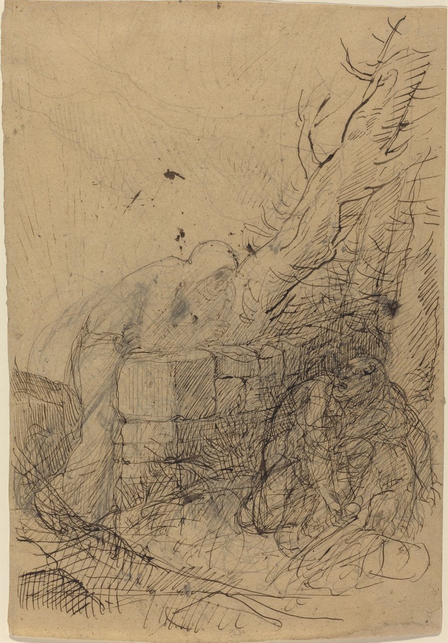 Death and the Woodcutter by Alphonse Legros
