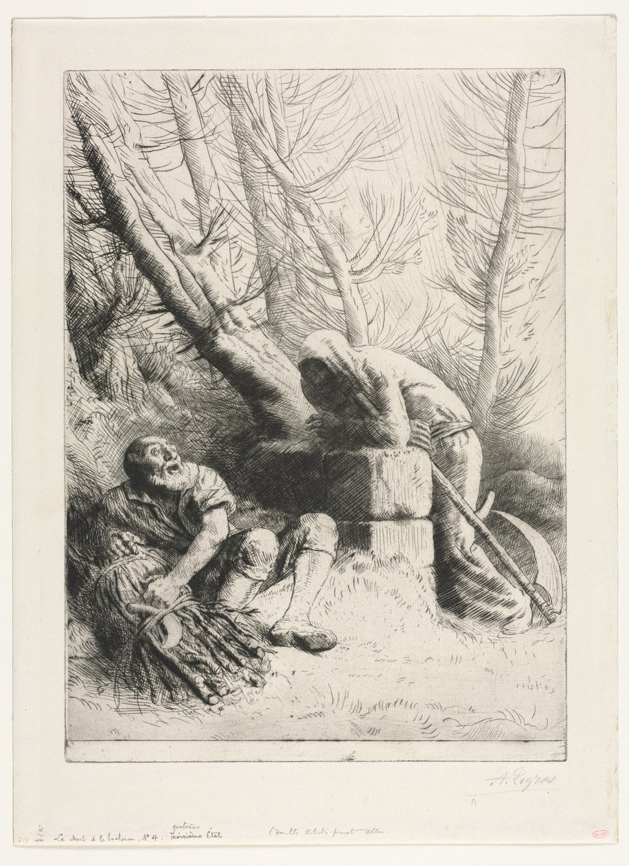 Death and the Woodcutter by Alphonse Legros