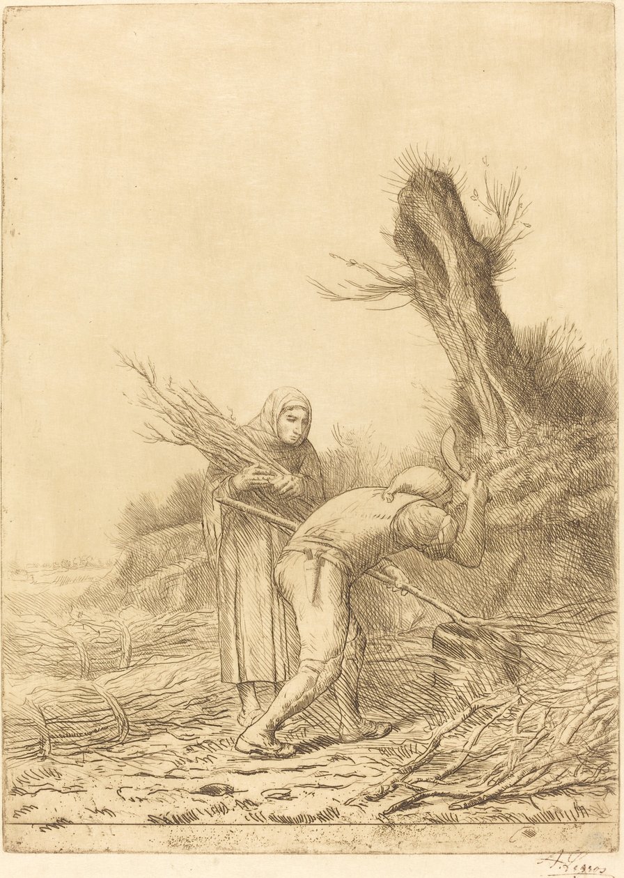 Fagot-makers by Alphonse Legros