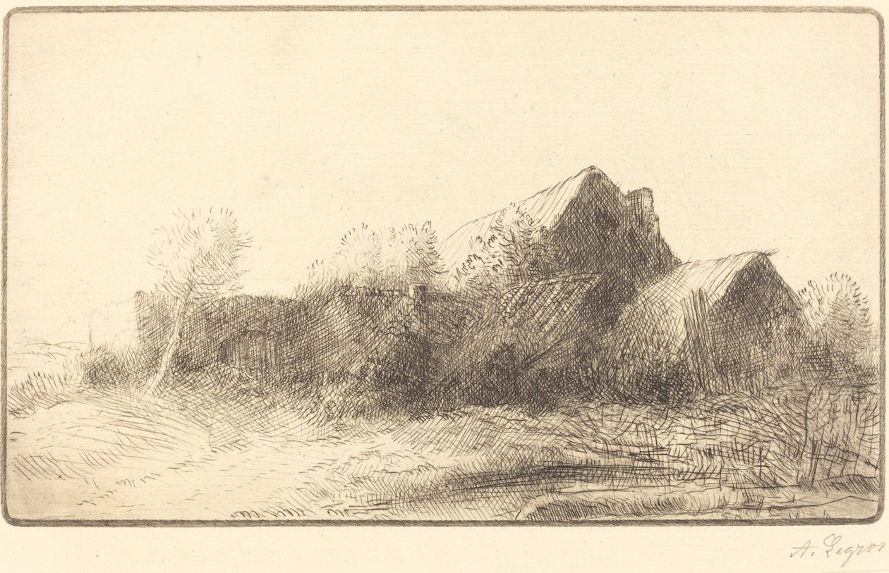 Farm by Alphonse Legros