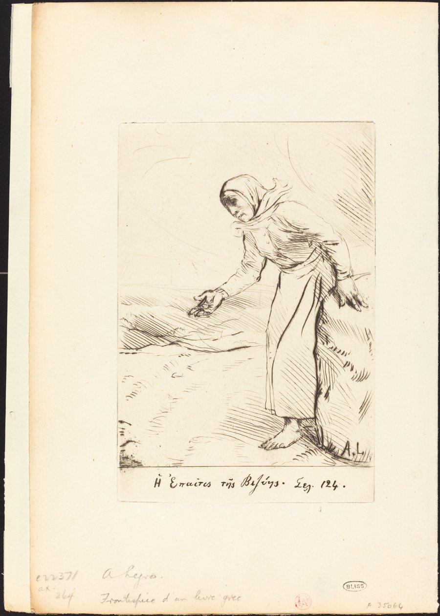 Frontispiece (The Beggar Woman of Veze) by Alphonse Legros