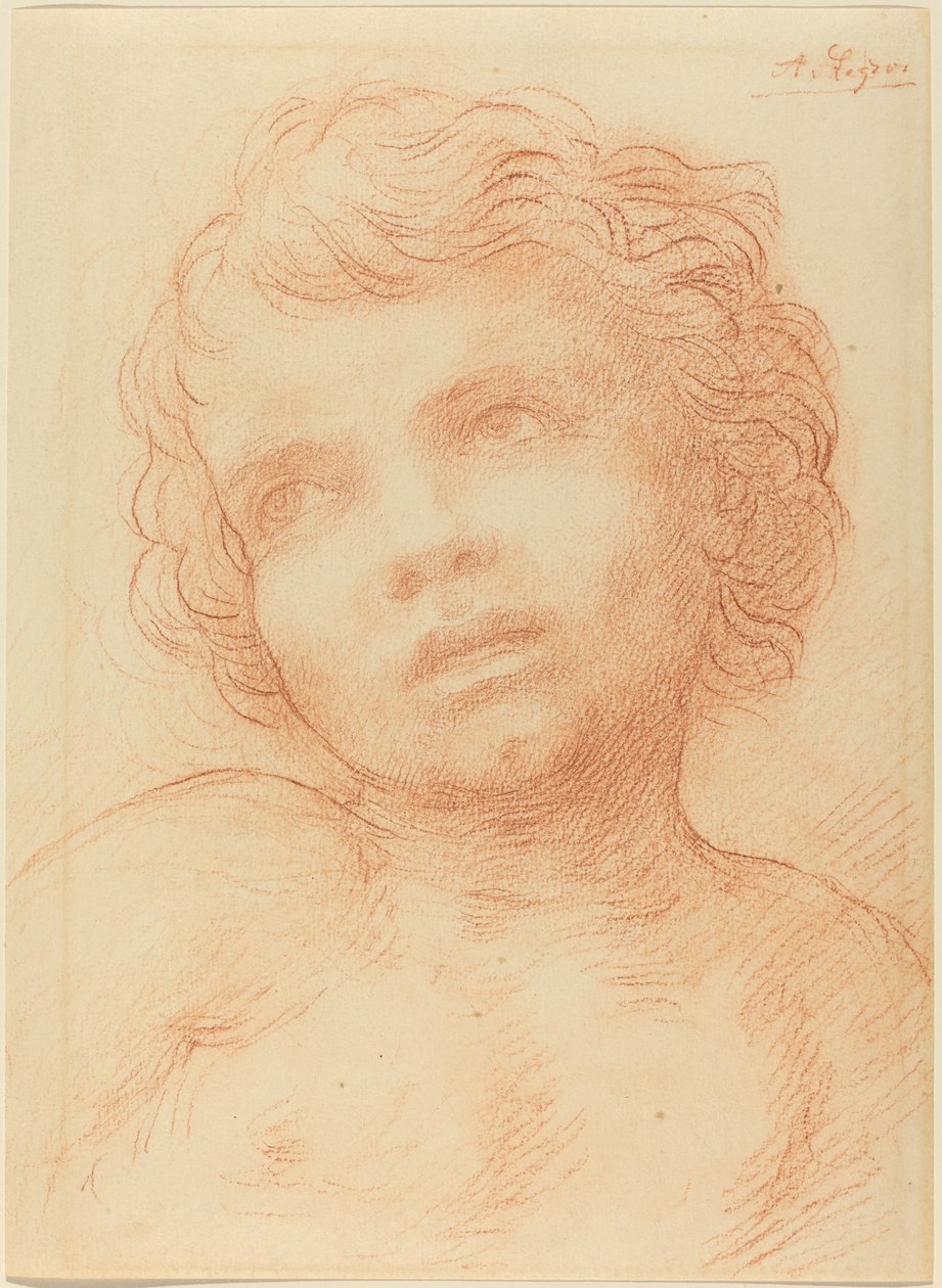 Head of a Child by Alphonse Legros