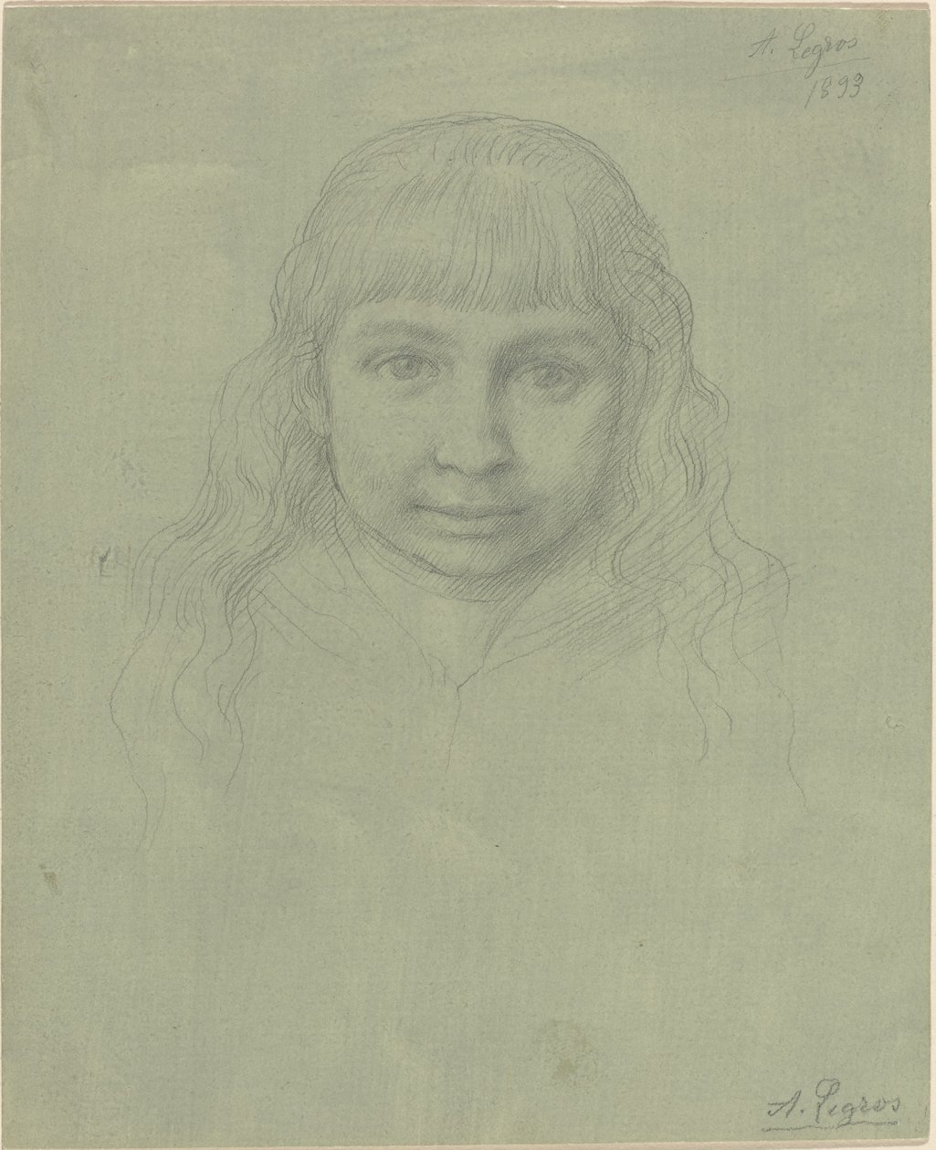 Head of a Child by Alphonse Legros