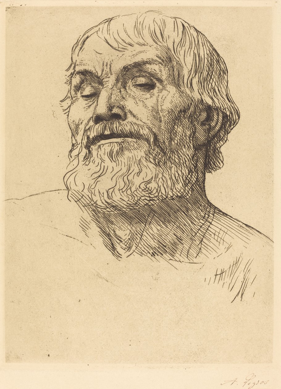 Head of a Man by Alphonse Legros