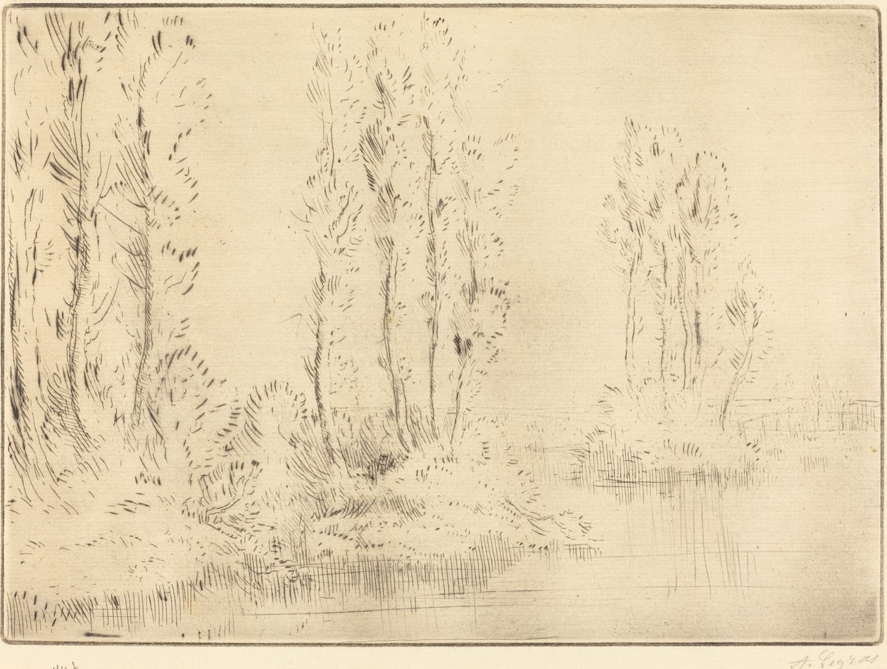 Landscape by Alphonse Legros