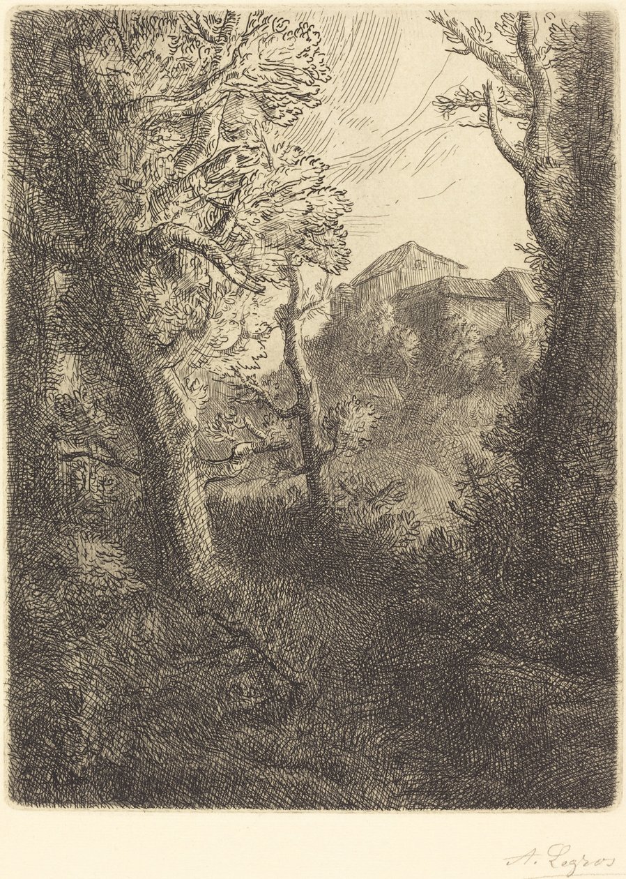 Landscape by Alphonse Legros