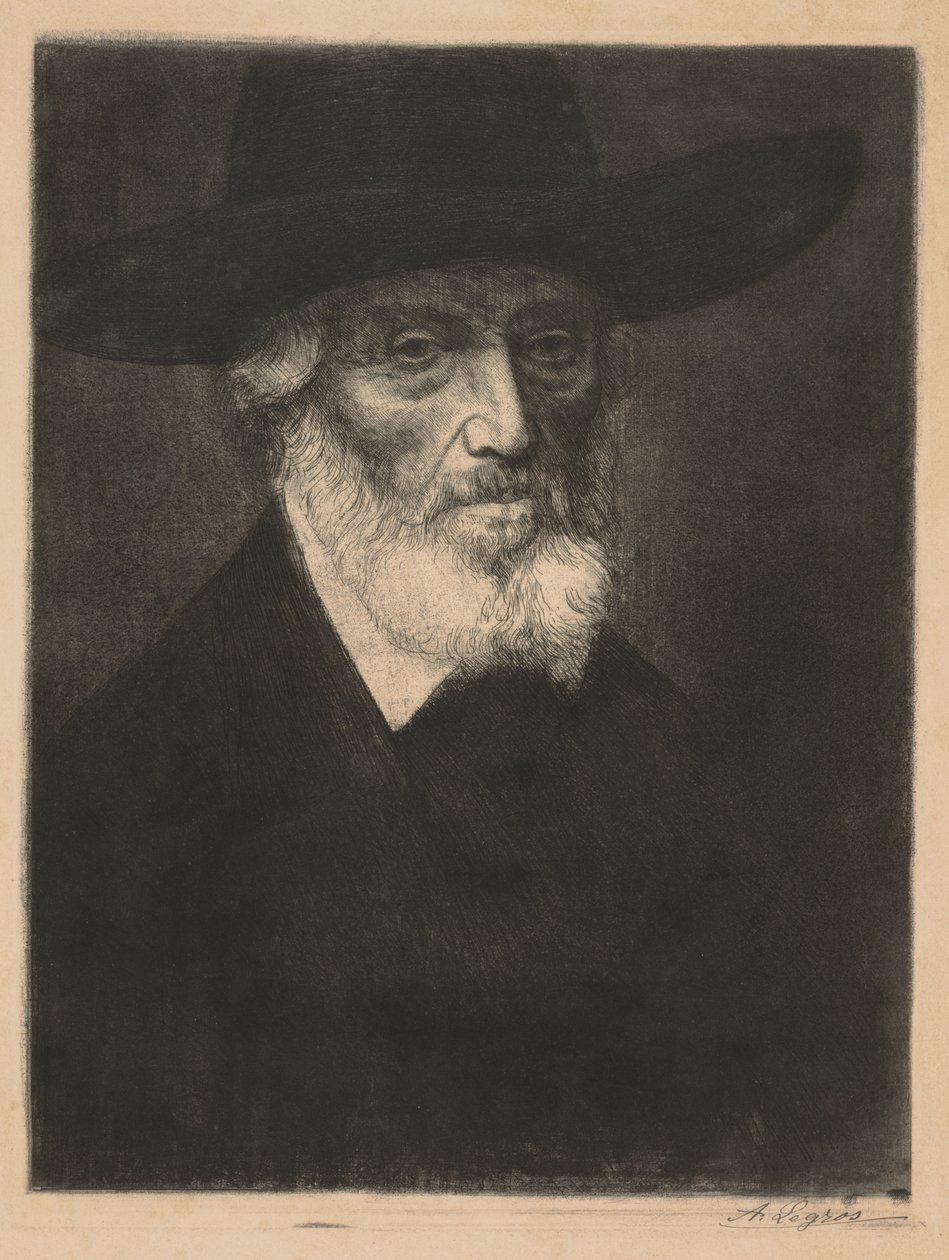 Large Portrait of Thomas Carlyle by Alphonse Legros