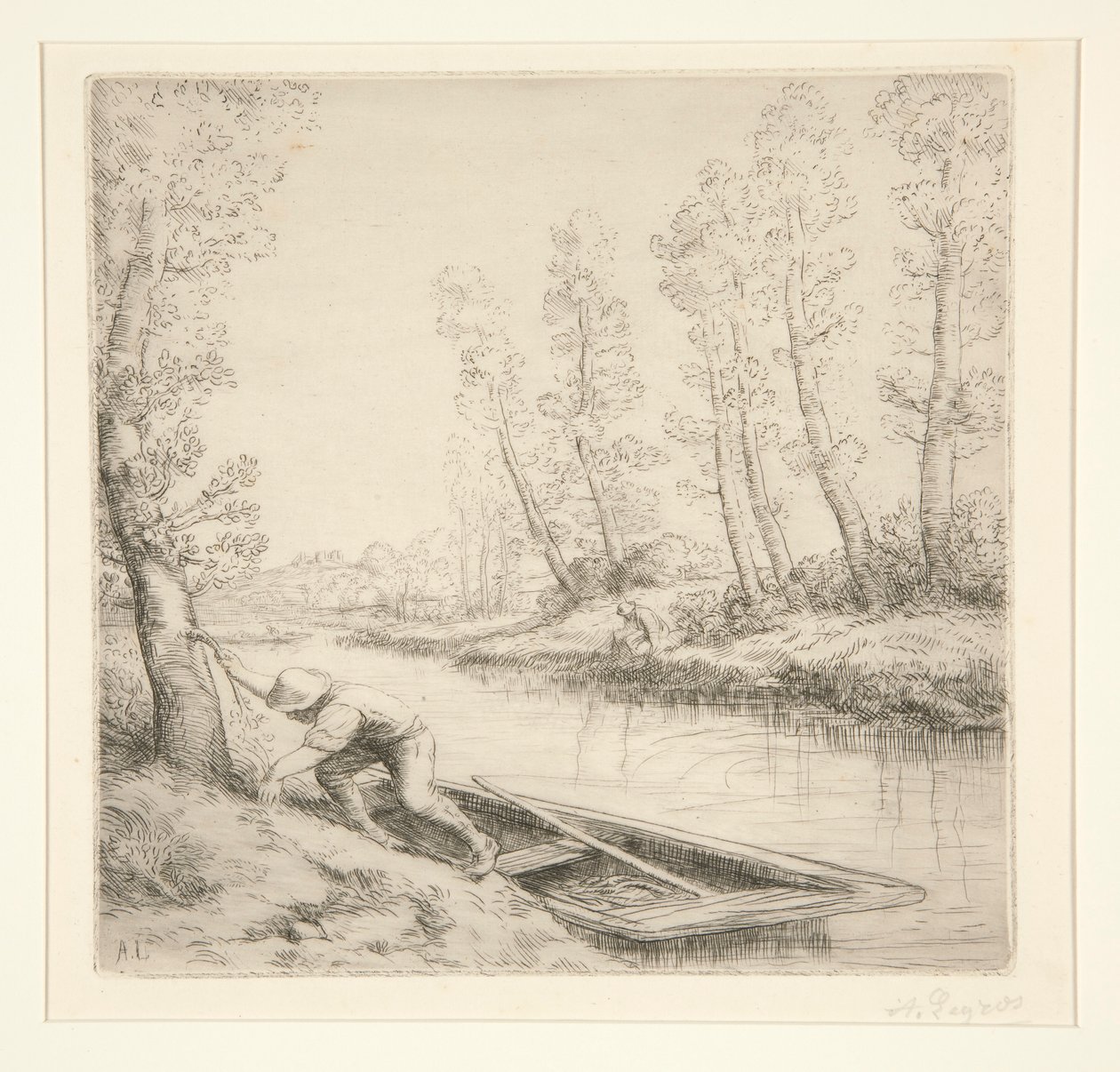 Morning on the River by Alphonse Legros