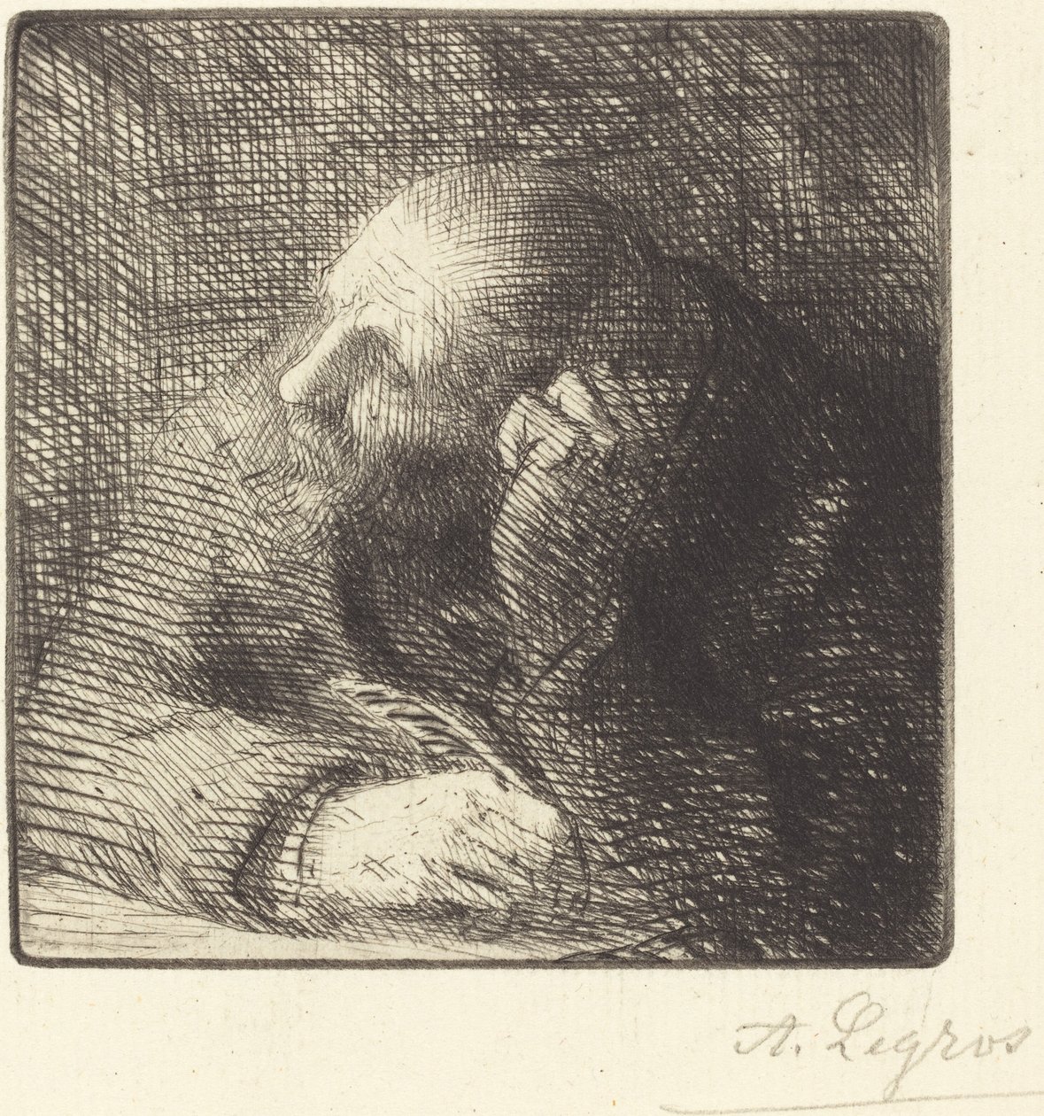 Meditation by Alphonse Legros