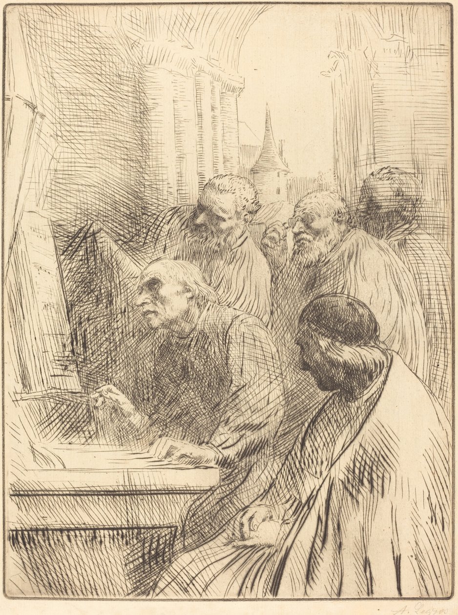 Monks at Church by Alphonse Legros
