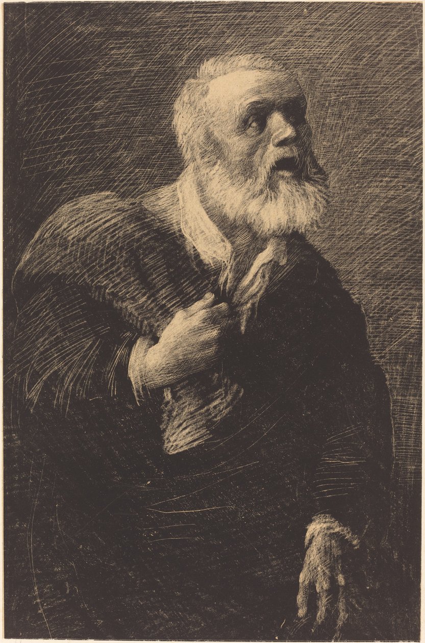 Night Crier by Alphonse Legros