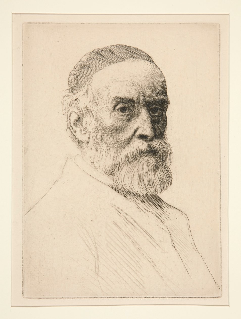 Portrait of G.F. Watts by Alphonse Legros