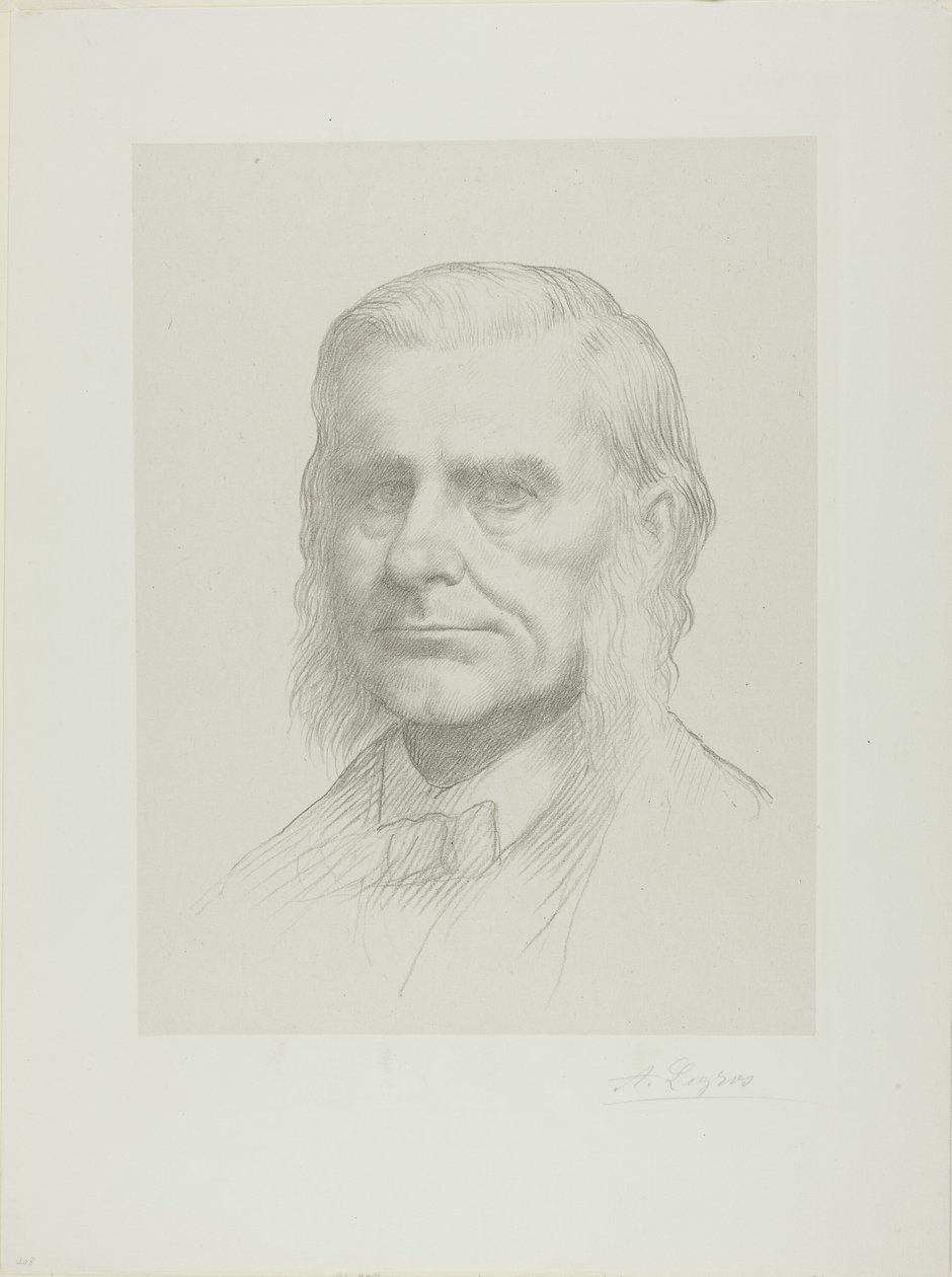 Portrait of Professor Huxley by Alphonse Legros