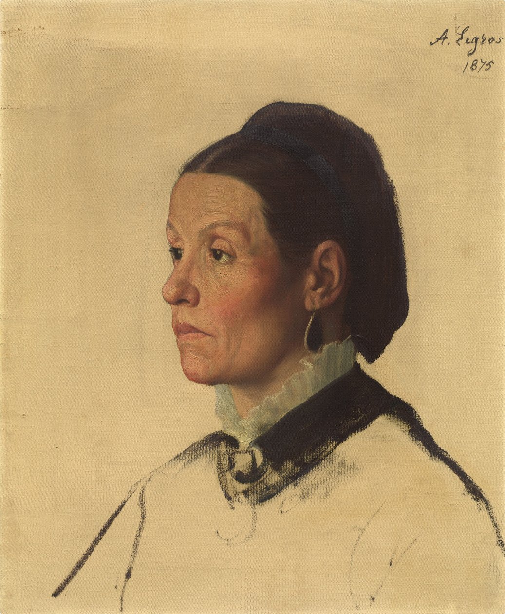 Portrait of a Woman by Alphonse Legros