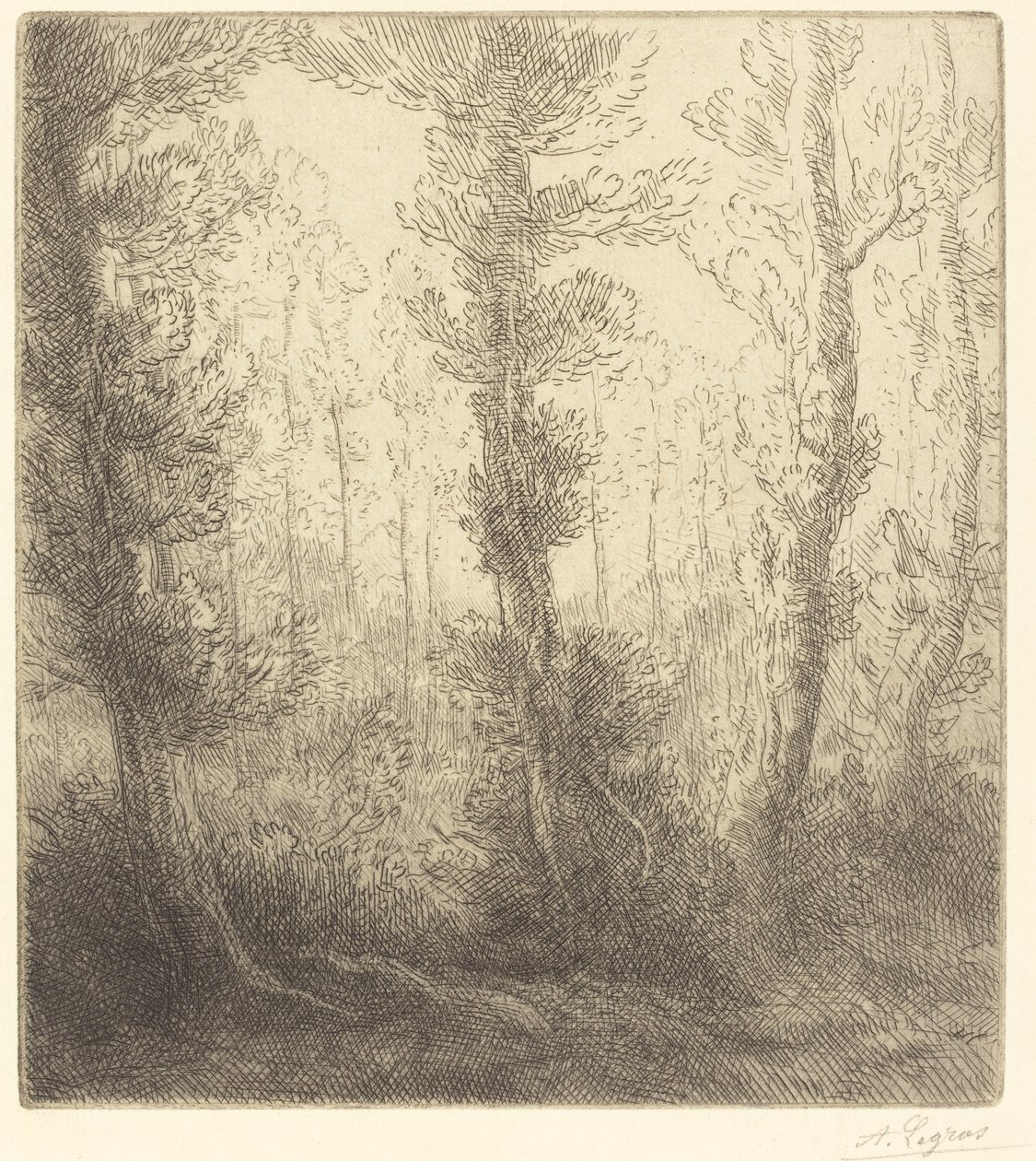 Small Lake by Alphonse Legros