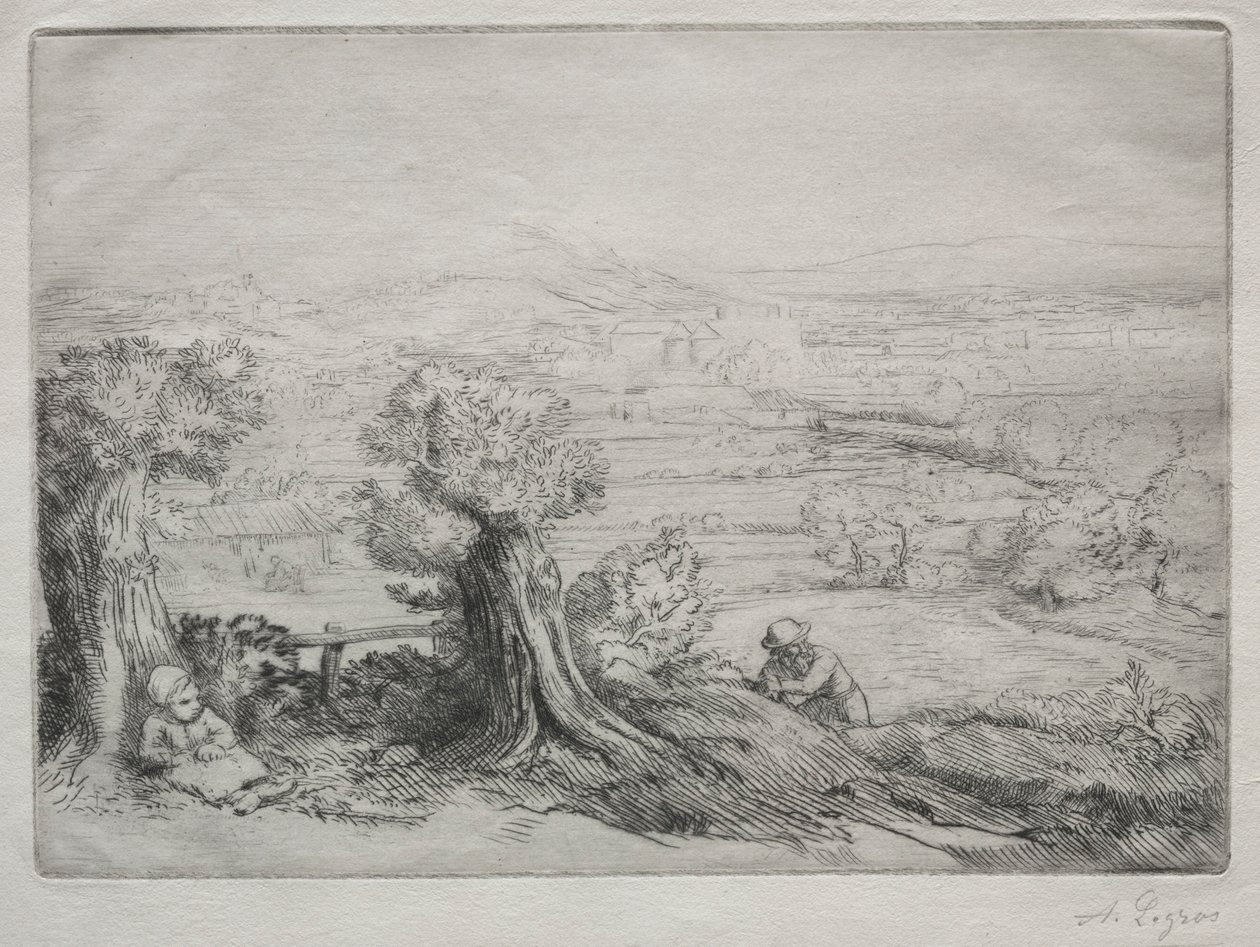Souvenir of a Valley in Burgundy by Alphonse Legros