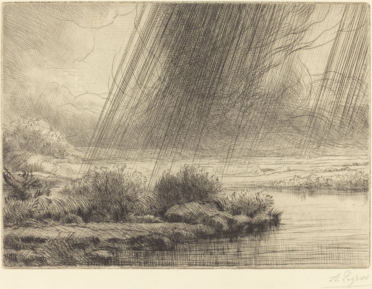 Storm by Alphonse Legros