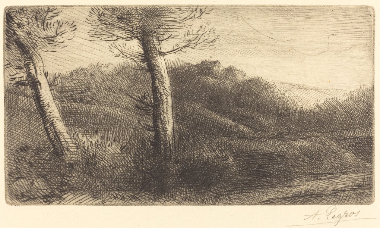 Sunset by Alphonse Legros
