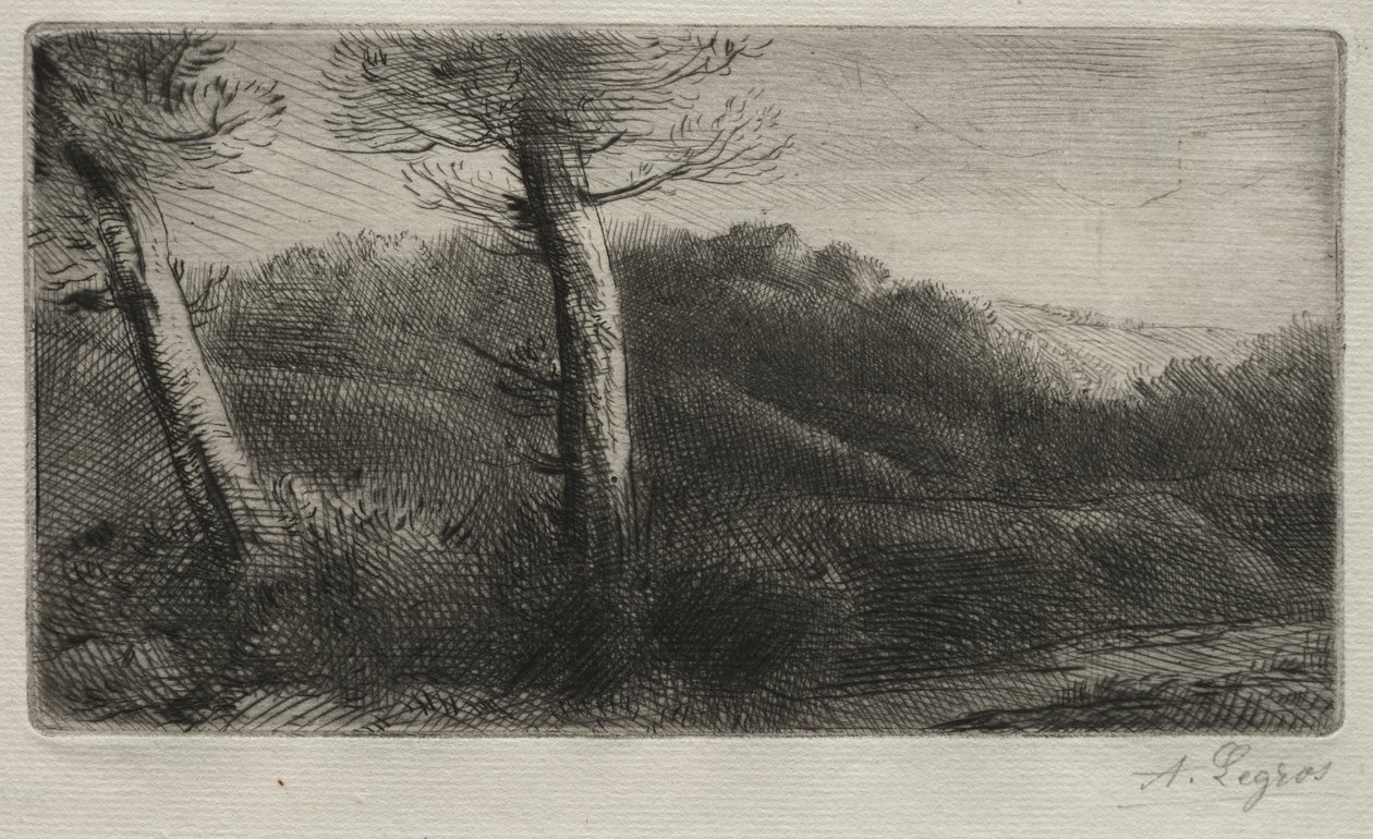 Sunset by Alphonse Legros