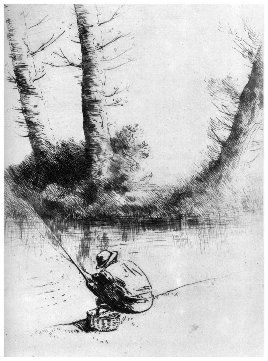 The Angler by Alphonse Legros