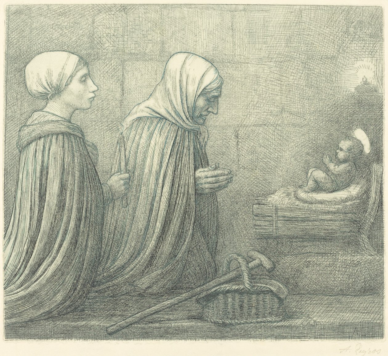 The Manger by Alphonse Legros