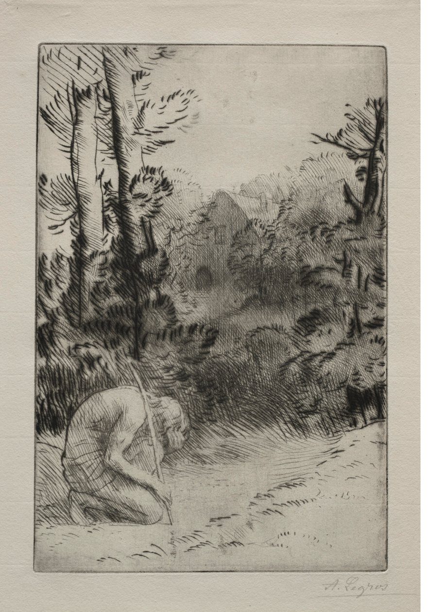 The Prodigal Son (2nd Plate) by Alphonse Legros