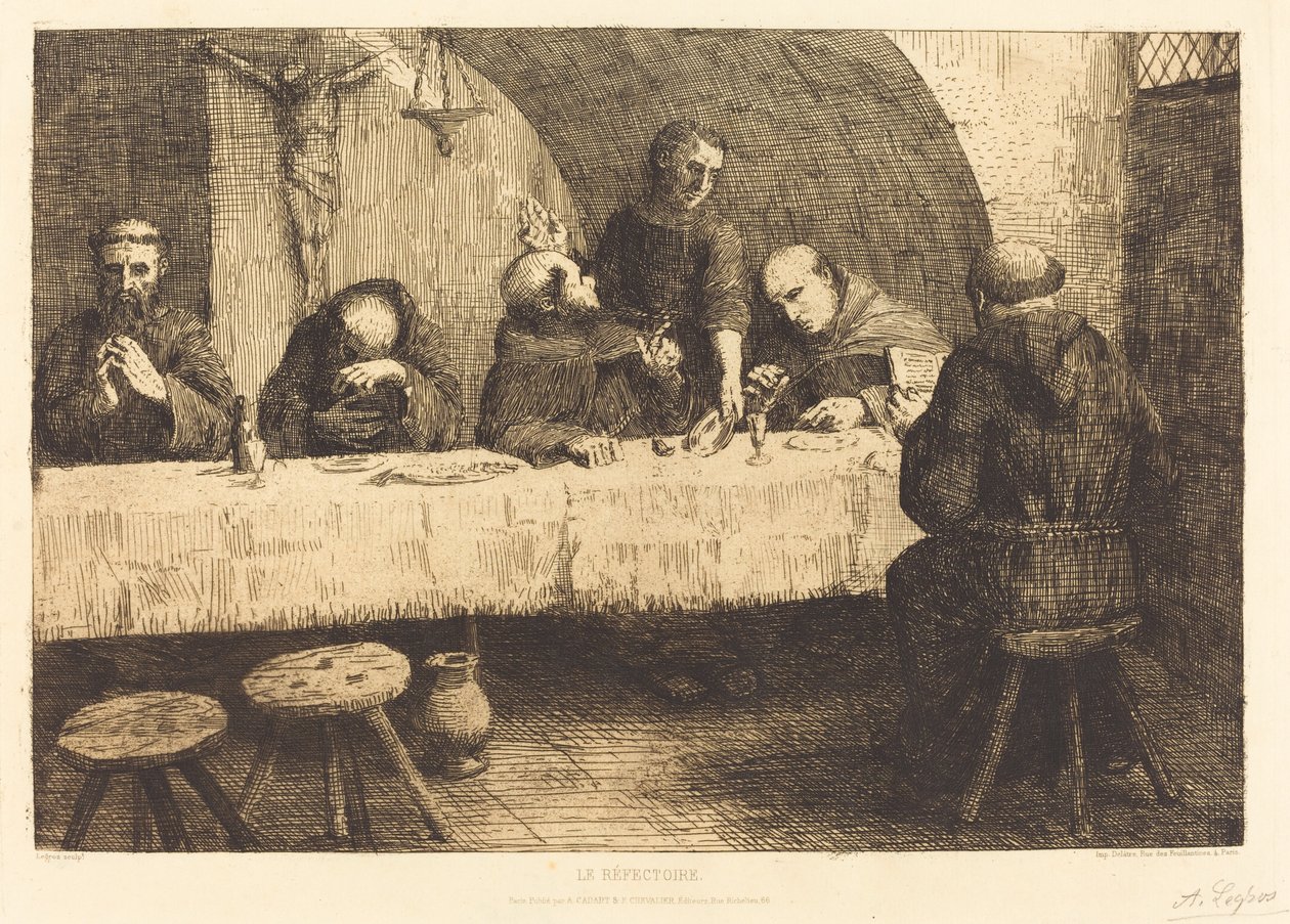 The Refectory by Alphonse Legros
