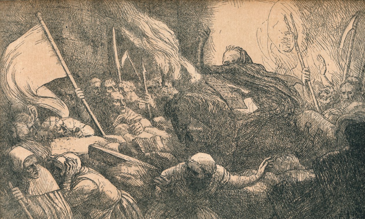 The Triumph of Death, The Proclamation by Alphonse Legros