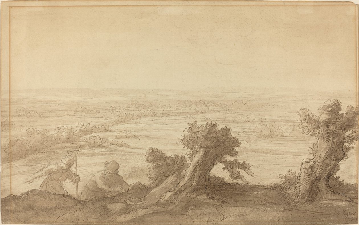 View over Flat Country by Alphonse Legros