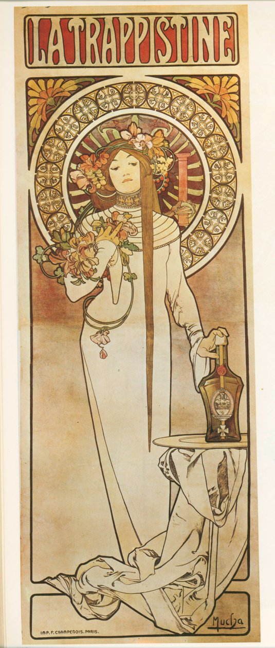 La Trappistine by Alphonse Mucha by Alphonse Marie Mucha