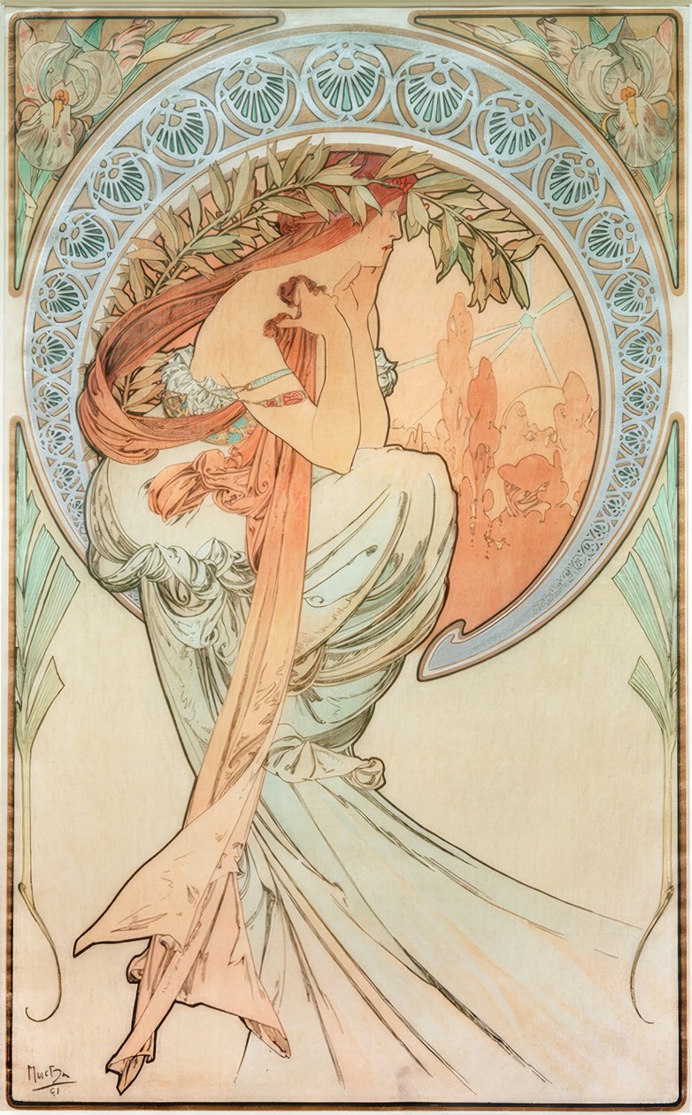 The Poetry by Alphonse Mucha