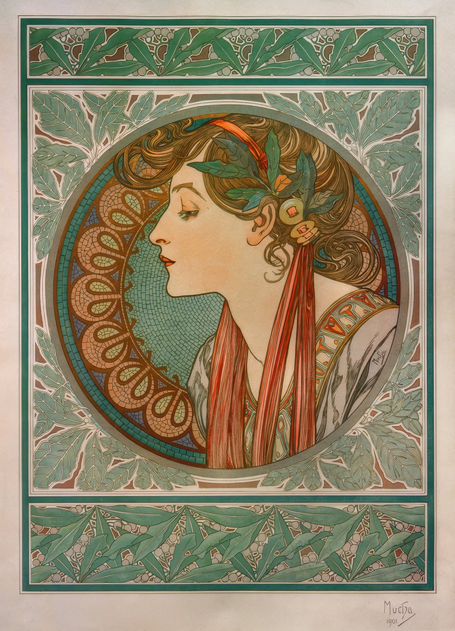 Laurel by Alphonse Mucha