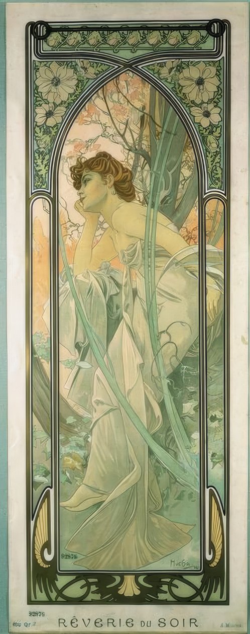 Evening Reverie by Alphonse Mucha