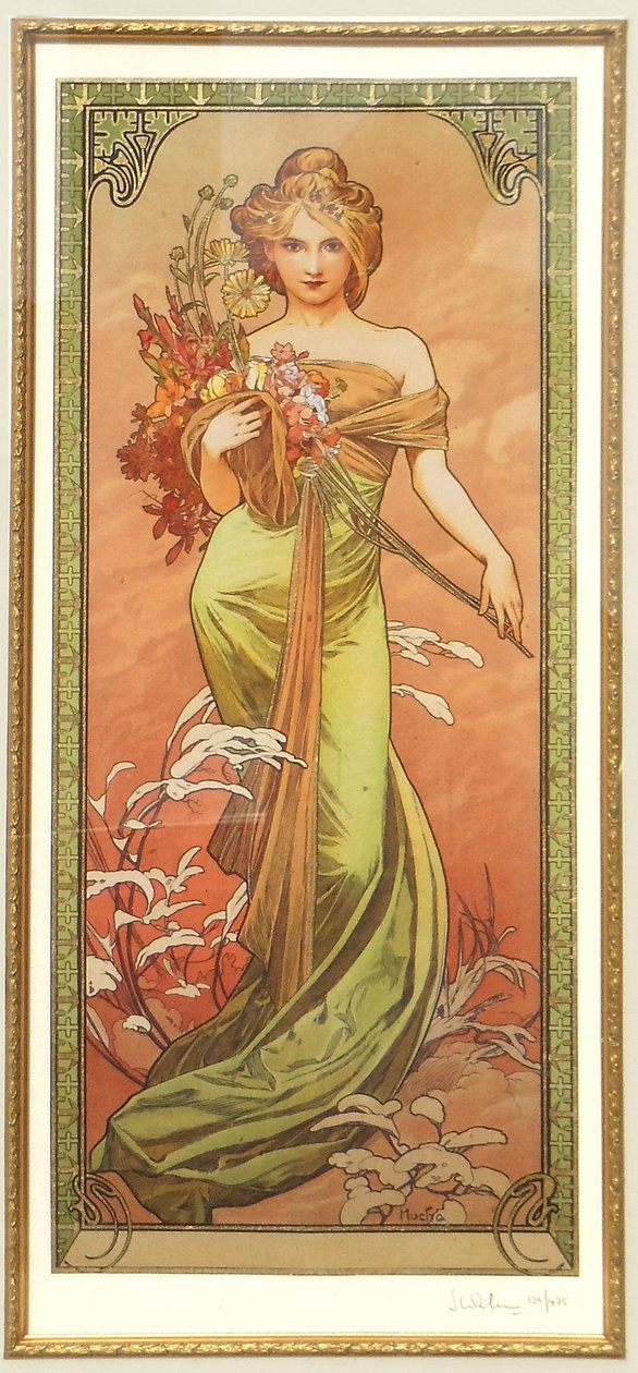 Spring from the Series Les Saisons by Alphonse Mucha