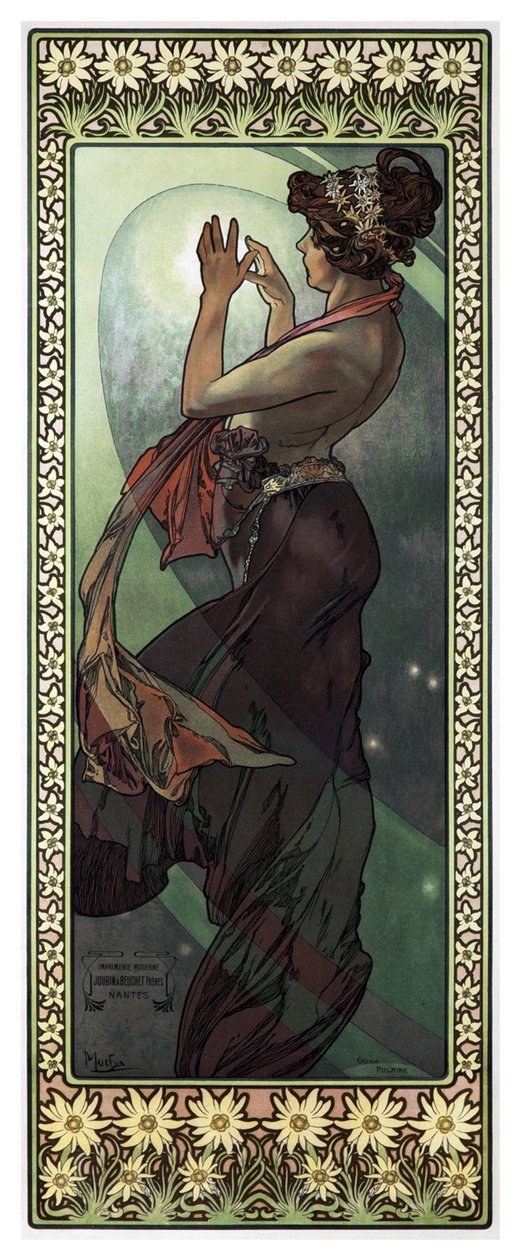 Stars: The Moon by Alphonse Mucha