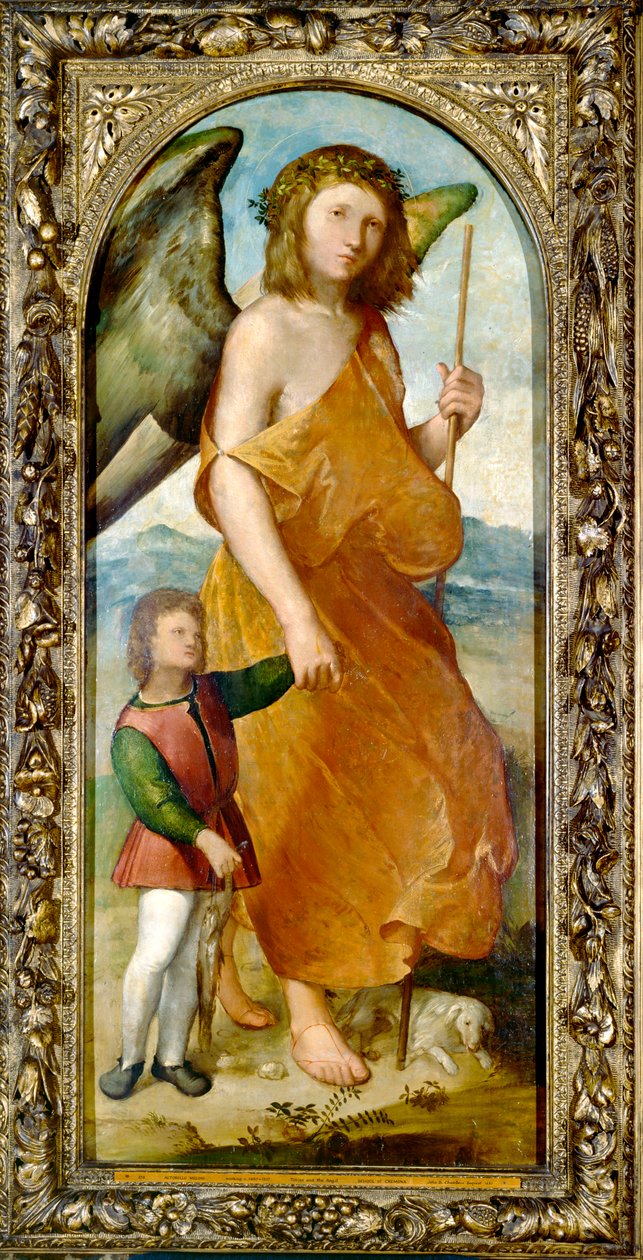 Tobias and the Angel, early 1520s by Altobello Melone