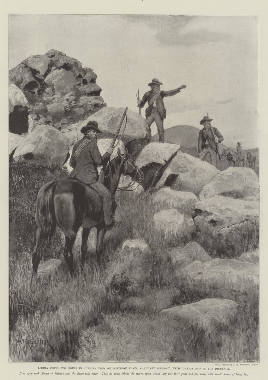 Likely Cover for Boers in Action, View on Bontibok Flats, Cathcart District, with Giaka